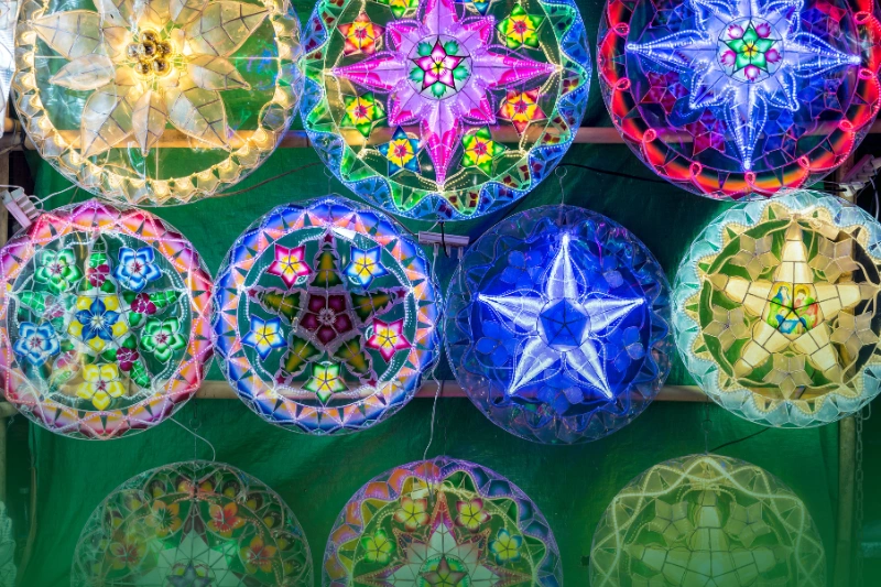 Christmas Lanterns a photo of Christmas lanterns