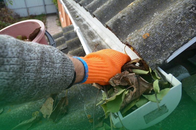 Maintain Proper Drainage roof gutter cleaning