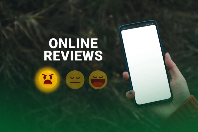 Negative Online Reviews online review of the rating of a company. bad review concept