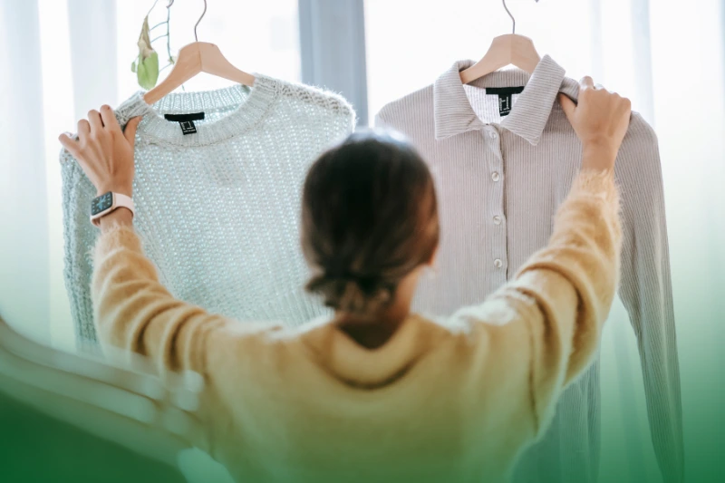Wear Protective Clothing a woman choosing a perfect outfit